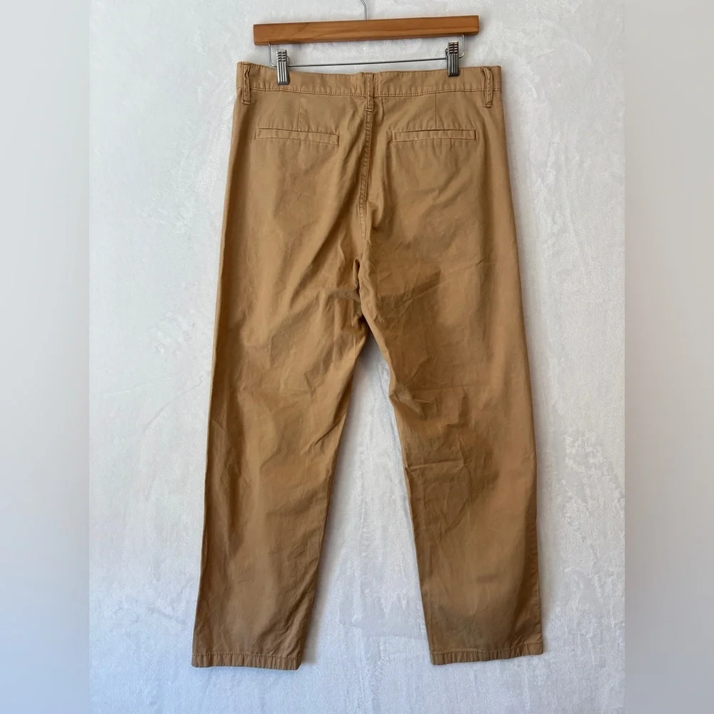 J Crew womens tan casual straight leg Slouchy boyfriend chino pant size 29 AV253